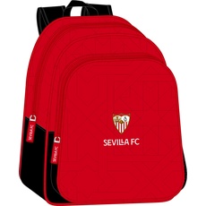Rucksack für Kinder von ADAP. Kinderwagen Sevilla FC, rot/schwarz, Estándar, Casual