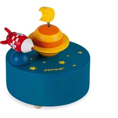 Janod - Spieldose aus Holz Galaxy - Kinderzimmer-Deko - Ab 3 Jahren, J04670
