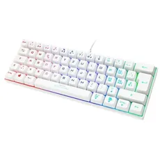 Deltaco GAMING GAM-075 - keyboard - Swiss - white - Gaming Tastaturen - Schweiz - Weiss