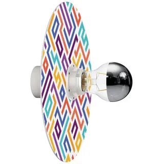 Creative Cables Wand-oder Deckenleuchte Mit Lampenschirm Mit Geometrischen Motiven - Multicolor - One Size