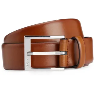 BOSS Herren Elloy-PC-An Sz35 In Italien gefertigter Gürtel mit Logo-Schließe Braun 90