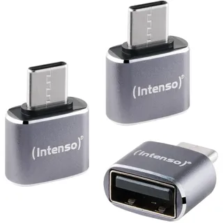 Intenso USB-A auf USB-C Adapter Grau