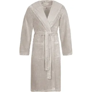 Vossen Bademantel , Grau , Uni , unisex , Oeko-Tex® Standard 100 , Taschen, besonders flauschig, angenehm warm, hochwertige Qualität, modische Optik , Heimtextilien, Badtextilien, Bademäntel, Bademäntel Herren