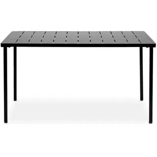 Idimex Azalea Gartentisch 140 x 80 x 75 cm Schwarz