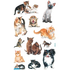 Bild Avery 53574 Kinder Sticker Katzen 36 Aufkleber