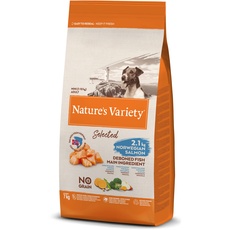 Nature's Variety Selected – Trockenfutter für ausgewachsene Hunde Kleiner Rassen – ohne Getreide – norwegischer Lachs ohne Gräten – 7 kg