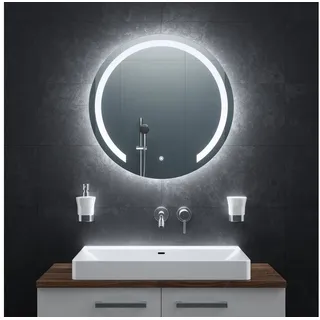 bringer-germany Bringer® Badspiegel mit Beleuchtung Rund - BRRS202 - 70 cm