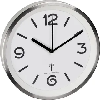 TFA Analoge Funk-Wanduhr 25,30 cm 60.3535.02 grau