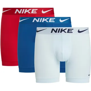 NIKE Underwear Boxer, (Packung, 3 St.), mit kontrastfarbenem Markenlabel, blau