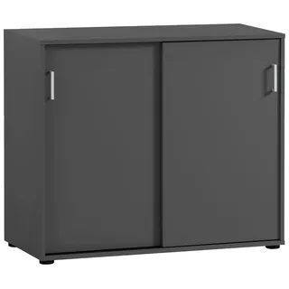 MÖBELPARTNER Niels Aktenschrank 100,1 x 41,0 x 83,6 cm anthrazit