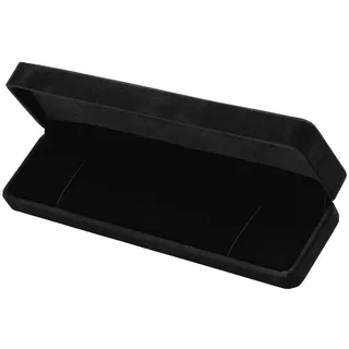 JMOOT Schmuck Geschenkbox Samt Lange Schmuckkästchen Schmuckbox Klein Schwarze Kette Schmuck Box für Armbänder Halskette 22 x 5,5 x 3,3cm