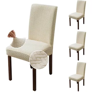 genina Stuhlhusse Beige 4er Set