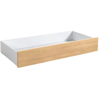 Hasena Bettschublade/Bettkasten rollbar Roll-Box, Farbe: ublade: 10-Weiss / Front: 74-Eiche bright, geölt, verschiedene Größen