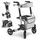 Aluminium Rollator Vital mit Sitz Grau