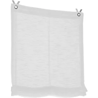 Raffrollo KUTTI "Celtic" Gr. 1, weiß (sanftes weiß), B:45cm H:140cm, Obermaterial: 100% Polyester, Raffrollos, Raffrollo, halbtransparent, Polyester, Hakenaufhängung, Topseller
