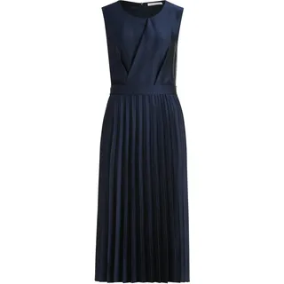 Betty & Co Damen Chiffonkleid mit Plissee 40, Dunkelblau