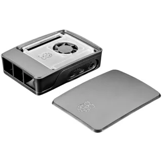 Raspberry Pi 5 Gehäuse schwarz/grau