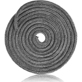 Dichtungsschnur aus Glasfaser, Feuerfestes Dichtungsband, Kamindichtung Ofendichtband, Feuerfestes Kamin Dichtband & Ofenrohr Dichtung für Kaminofen, Kamintür, Smoker, Ofendichtschnur (10MMX2.5M)