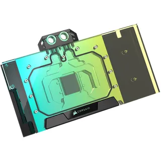 CORSAIR Hydro X Series XG5 RGB 5090 ASTRAL GPU-Wasserblock für ASUS ROG Astral GeForce RTX 5090, Vernickelte Kupferbaugruppe, Über 60 hochdichte Kühlrippen, 16 einzeln ansteuerbare RGB-LEDs – Schwarz