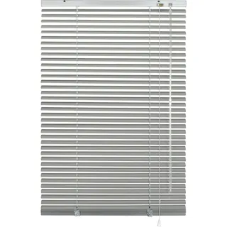 Jalousie GARDINIA "Aluminium-Jalousie zum Klemmen" Gr. 29, silber (silberfarben), B:155cm H:175cm, Jalousien, Jalousie, Bestseller mit über 900 4,5-Sterne-Bewertungen, mit Klemmhalter, Topseller