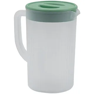 Kunststoffkrug mit Großem Fassungsvermögen und Deckel, 2,7 L Saft, Milch, Kaltkaraffe und Eisteekrug, Einfacher, Modischer Wasserkrug für den Täglichen Trinkbedarf zu Hause