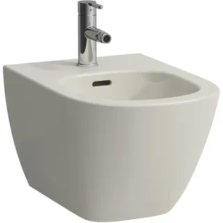 Laufen LUA Wandbidet, mit Überlauf, 1 Hahnloch, 360x520mm, Eckventile innenliegend, H8300810493021, Farbe: Pergamon