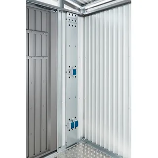Biohort Elektro-Montagepanel 28 x 190 x 6 cm Silber