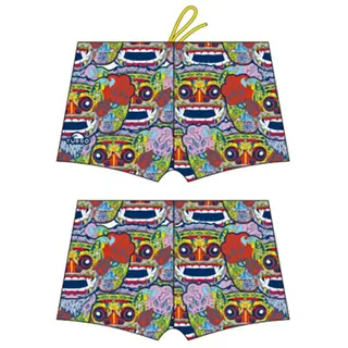 Turbo Bali Tribal Badehose Boxer - Navy - 3XL