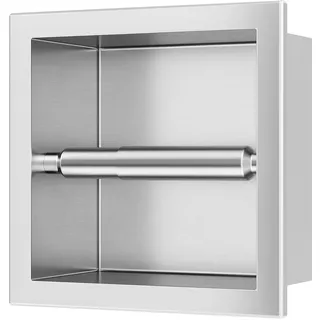 Neodrain Unterputz-Toilettenpapierhalter Edelstahl WC-Papierrollenhalter Wandmontage Papier Halterung für Badzimmer, Gebürstet