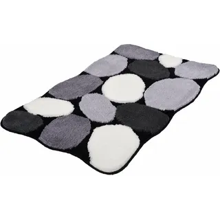 KLEINE WOLKE 8972926331 Badteppich Stone , 55 x 65 cm, schwarz