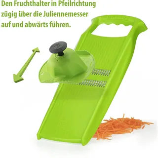 Börner Gemüsehobel Roko PowerLine Edelstahl Julienneschneider BPA-frei 41 cm - Grün