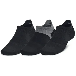 Under Armour Armourdry Run Lite Unsichtbare Socken 3 Paare - Black / Black / Reflective - EU 47 1/2-50 1/2
