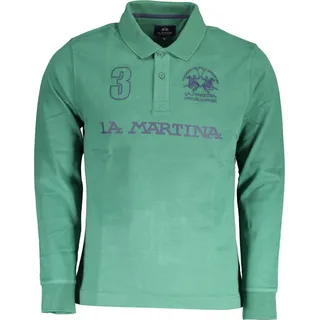 LA MARTINA Polo Herren Textil Grün SF17144 - Größe: S - Grün
