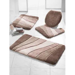 Badematte KLEINE WOLKE Gr. 2, grau (taupe), rechteckig (70cm x 120cm ) WC-Vorleger rechteckig, Badematten, Badematte
