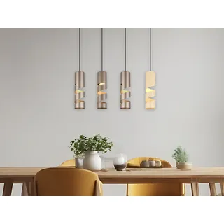 LED Balkenpendelleuchte 4-flammig Esstischlampe hängend über Kücheninsel B: 80cm