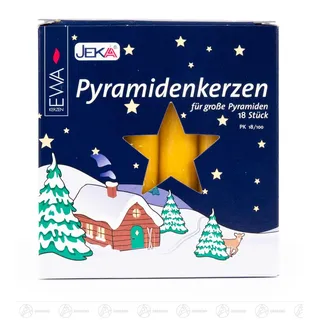 Zubehör Pyramidenkerzen honig (18) b= x h=ca 1,7 cmx11,5 cm NEU Erzgebirge kerze