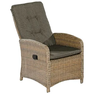 Hochlehner MERXX "Atrani", beige, B:94cm H:105cm T:64cm, Aluminium, Kunststoff, Stühle, Hochlehner, steinbeige