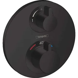 Hansgrohe Ecostat S UP-THM, 2 Verbraucher, mattschwarz