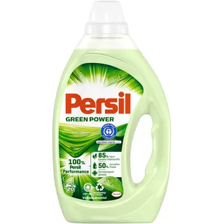 Persil Green Power, Vollwaschmittel, 20 Waschladungen mit naturbasierten Inhaltsstoffen, dermatologisch getestet