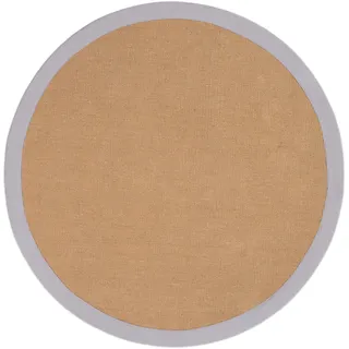 carpetfine »Sisal« rund 5 mm Höhe mit farbiger Bordüre, Anti-Rutsch Rückseite,