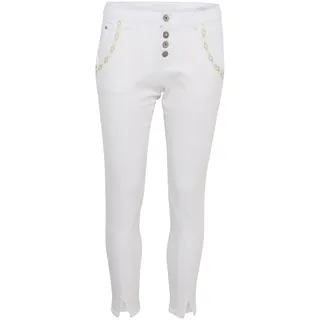 Cream Damen Crholly Baiily Fit 7/8 Jeans, Weiß-Snow White, 28W Taille Regular