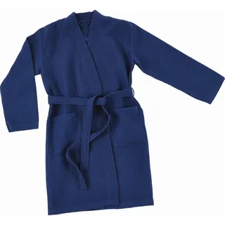 Vossen Bademantel , Blau , Textil , Gr. Xxl , unisex , Textiles Vertrauen - Oeko-Tex® , Taschen, besonders flauschig, hochwertige Qualität, modische Optik , Heimtextilien, Badtextilien, Bademäntel, Bademäntel Herren