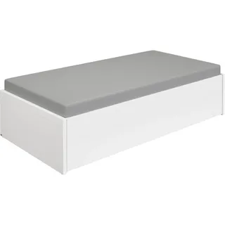 PAIDI Jugendbett »FLYNN in verschiedenen Ausführungen, Ausziehbett mit 2 Liegeflächen« Gästebett, Metallgestell inkl. Lattenroste, 2-in-1 Funktionsbett, weiß