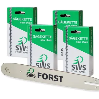 50cm SWS Forst Schwert Set mit 4 Vollmeißel Sägeketten 3 8 72TG 1,6mm passend Stihl 036 MS360 MS 360