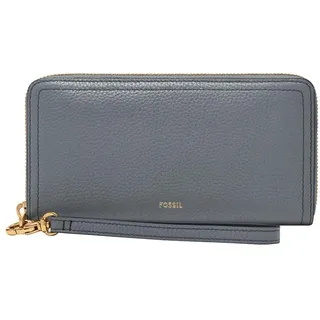 Fossil Logan Damen Blaue Leder Clutch, SL7831450