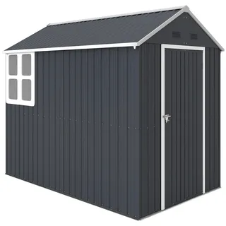 Outsunny Geräteschrank 1,72 x 1,72 m Dunkelgrau