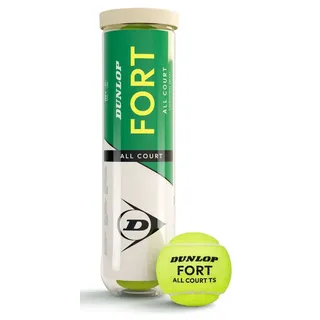 Dunlop Tennisball Fort All Court TS - für Sand, Hartplatz und Rasen (1x4er Dose)