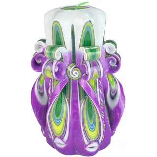 Handgemachte Designkerze, geruchlose dekorative Kerze 80 x 150 mm, 56 Stunden lange brennende zylindrische Kerze, rauchfreie Baumwolldochte, ideale Heimdekoration und vielseitiges Geschenk