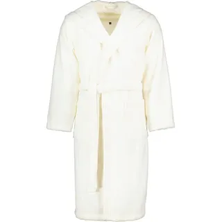 VOSSEN Unisex-Bademantel Lynn Kapuze Microfaser-Velours, Kapuze, 50% Baumwolle, 50% Polyester beige XL