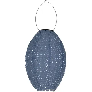 EGLO Lampion Kunststoff 29,0 cm Solar blau/silber